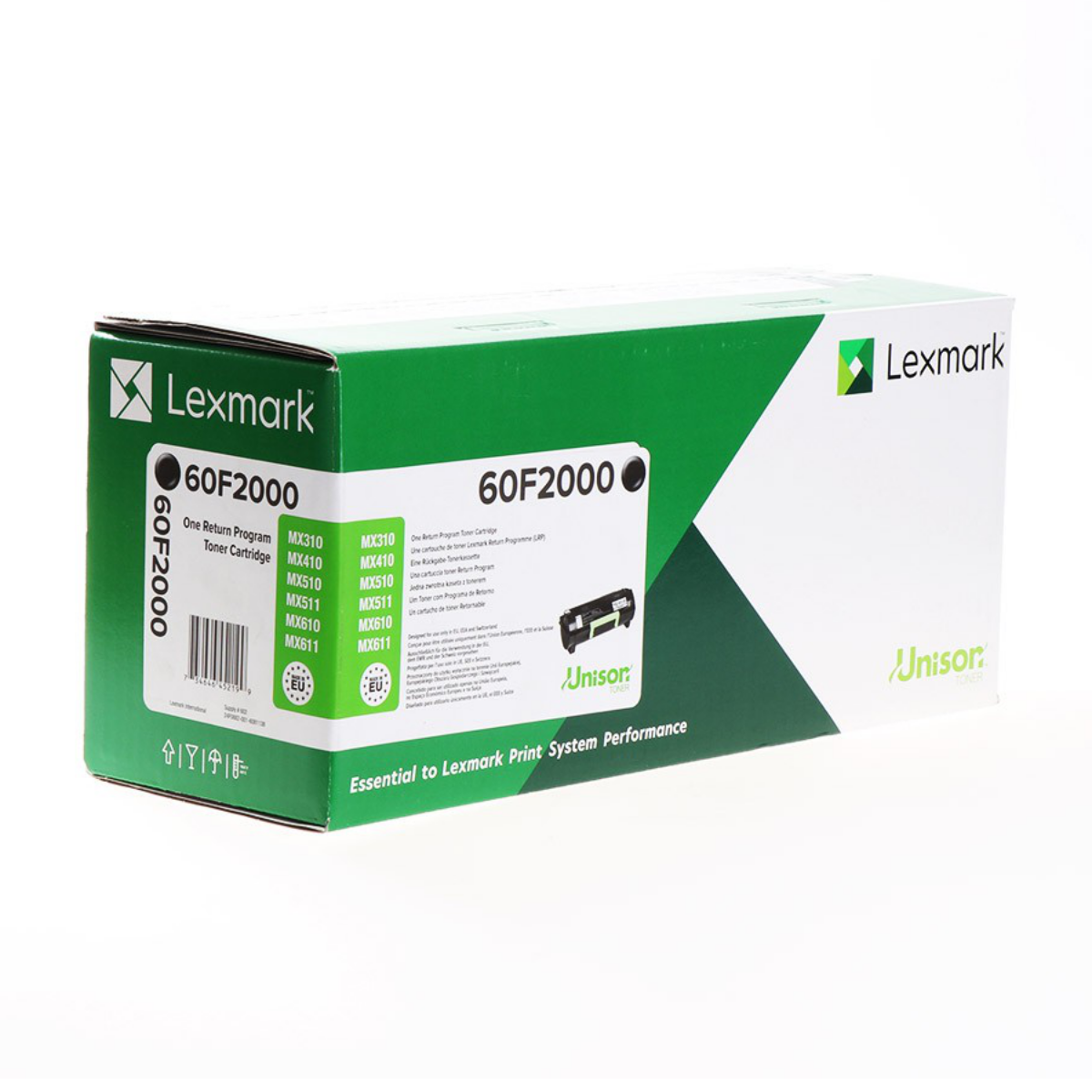 Lexmark 602 Black Toner Cartridge 2.5K pages - 60F2000