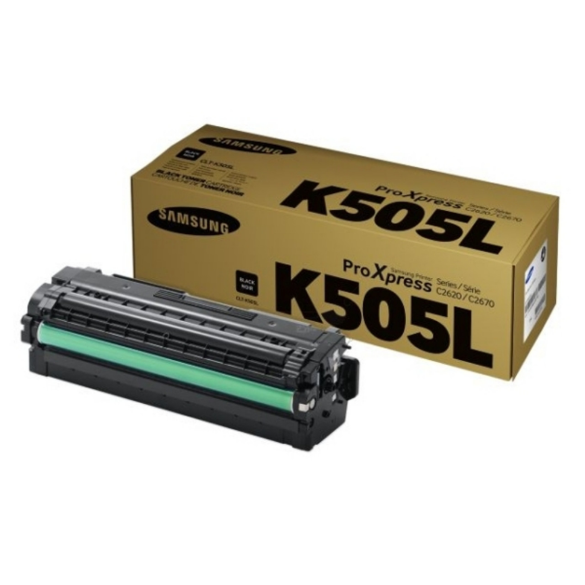 Samsung CLTK505L Black Toner Cartridge 6K pages - SU168A