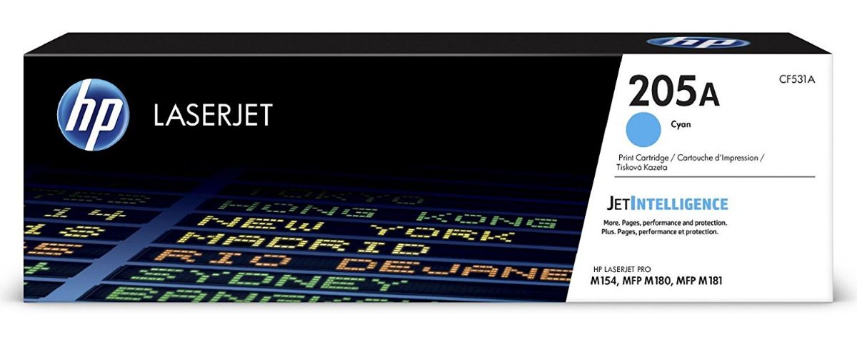 HP 205A Standard Capacity Cyan Toner Cartridge - CF531A