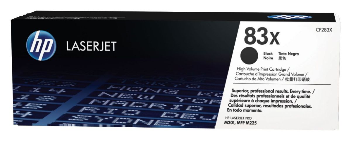 HP 83X High Capacity Black Toner Cartridge - CF283X