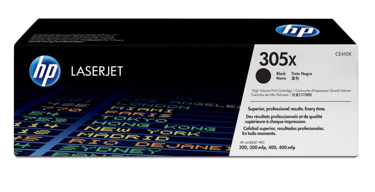 HP 305X Black High Yield Toner 4K pages - CE410X