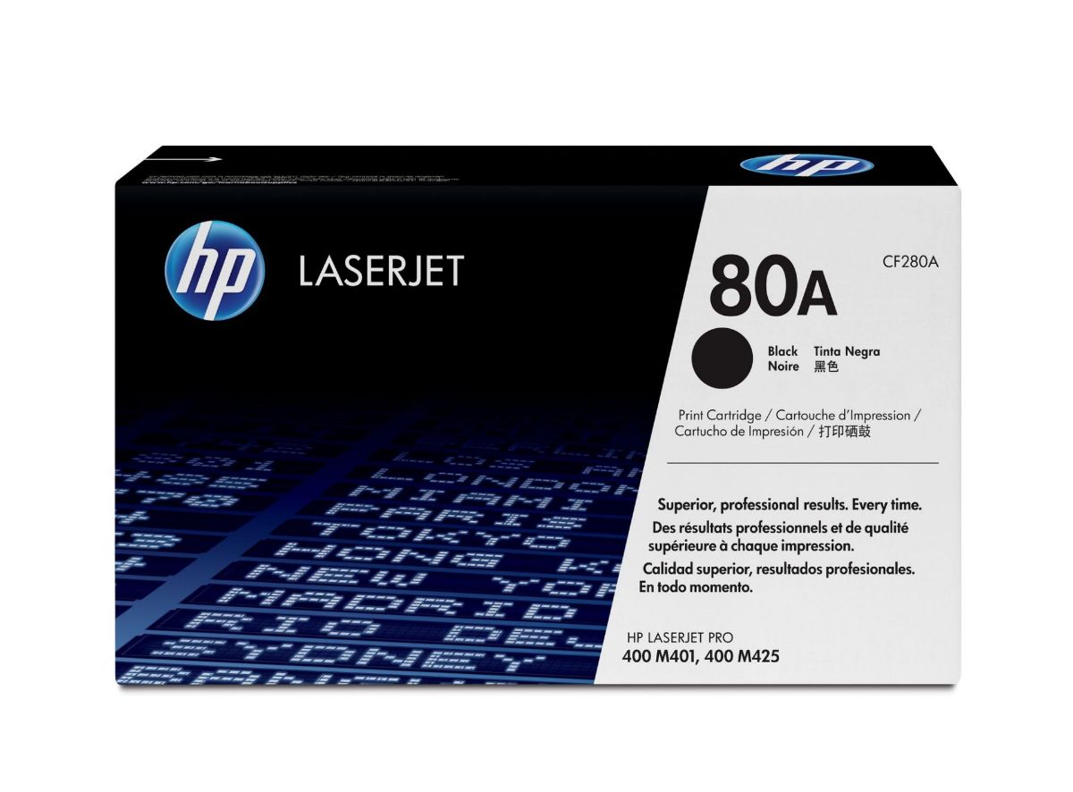 HP 80A Standard Capacity Black Toner Cartridge - CF280A