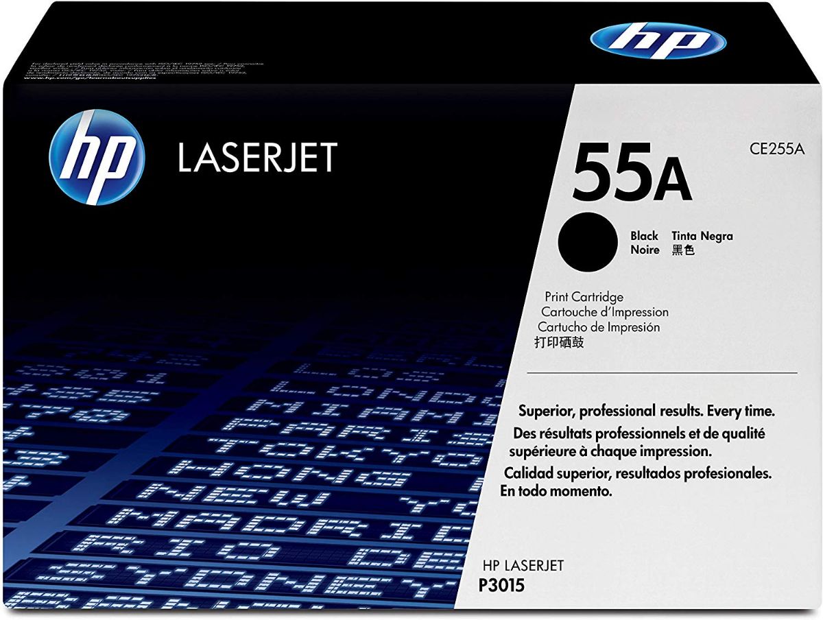 HP 55A Black Standard Capacity Toner 6K pages for HP LaserJet Enterprise M525/P3015/Pro M521 - CE255A