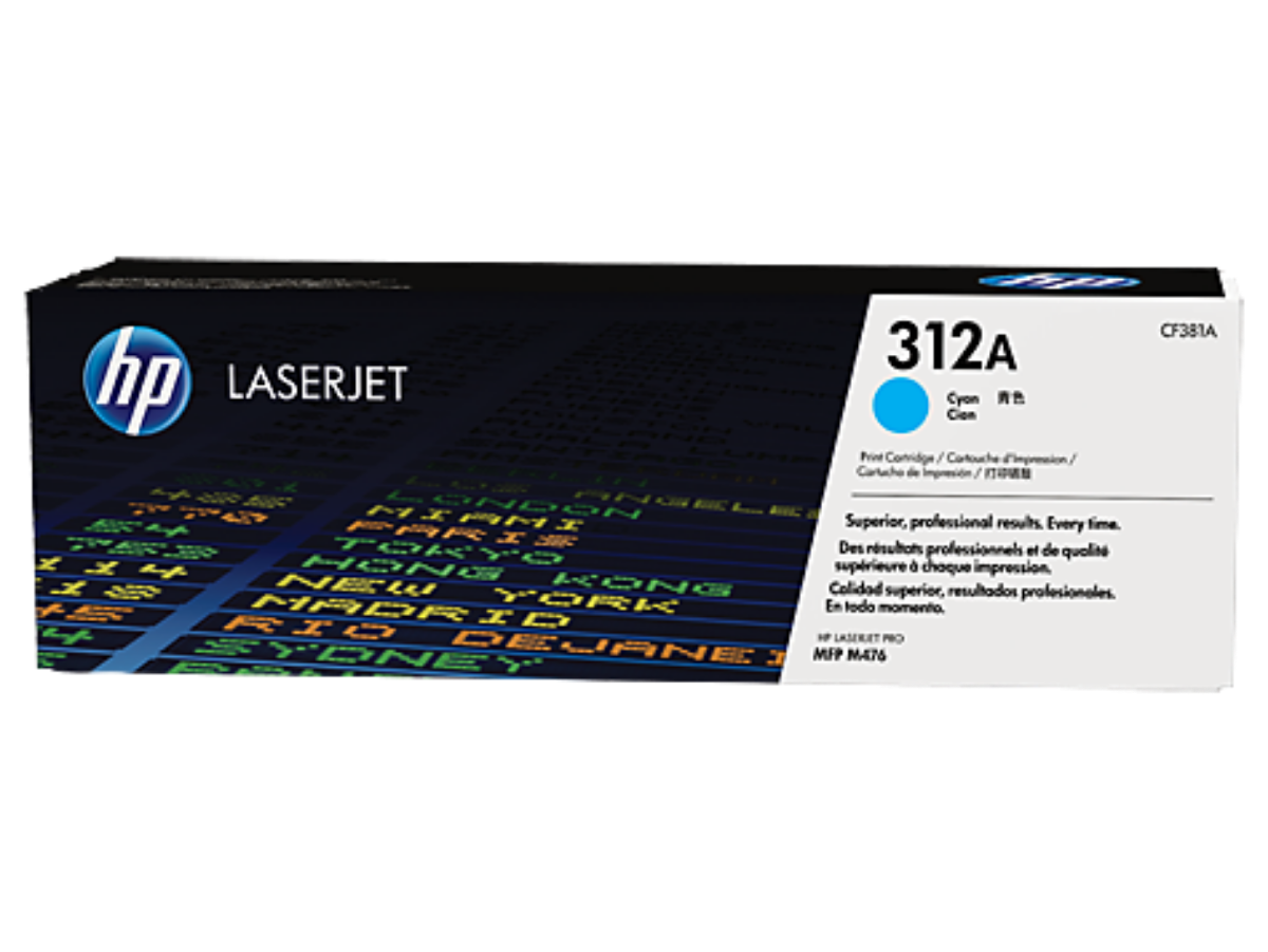 HP 312A Standard Capacity Cyan Toner Cartridge - CF381A