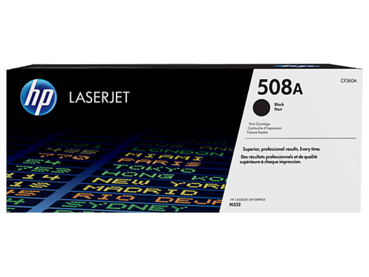 HP 508A Standard Capacity Black Toner Cartridge - CF360A