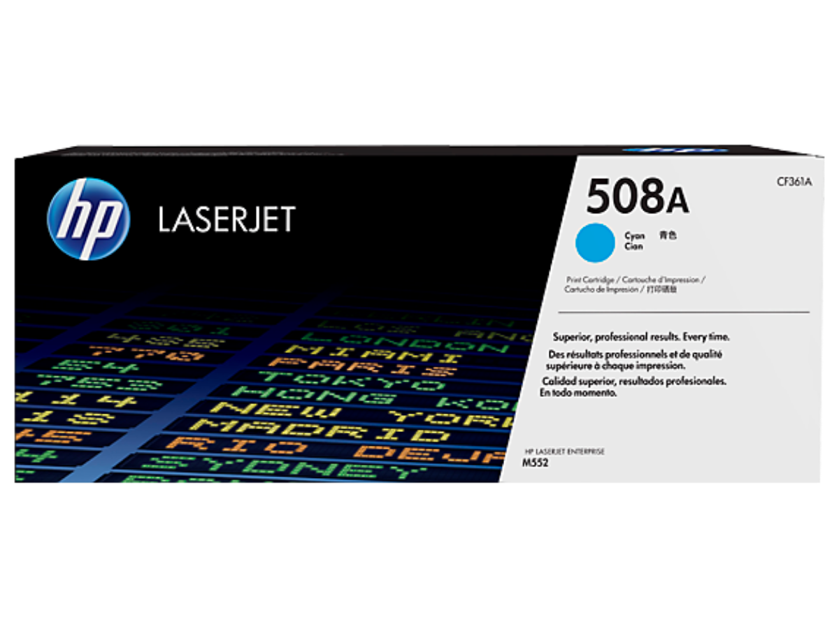 HP 508A Standard Capacity Cyan Toner Cartridge - CF361A