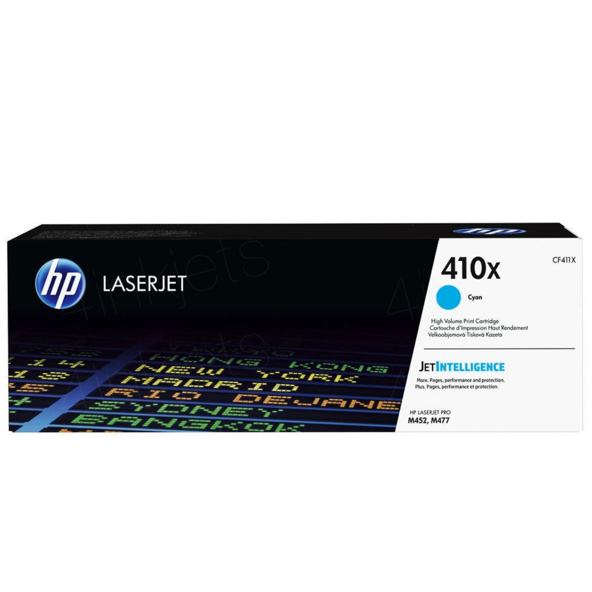 HP 410X High Capacity Cyan Toner Cartridge - CF411X