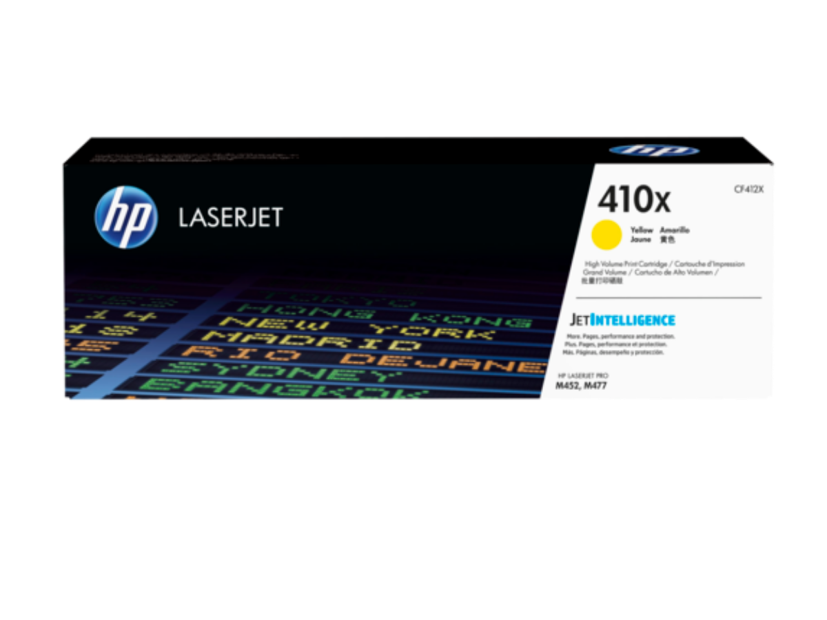 HP 410X High Capacity Yellow Toner Cartridge - CF412X