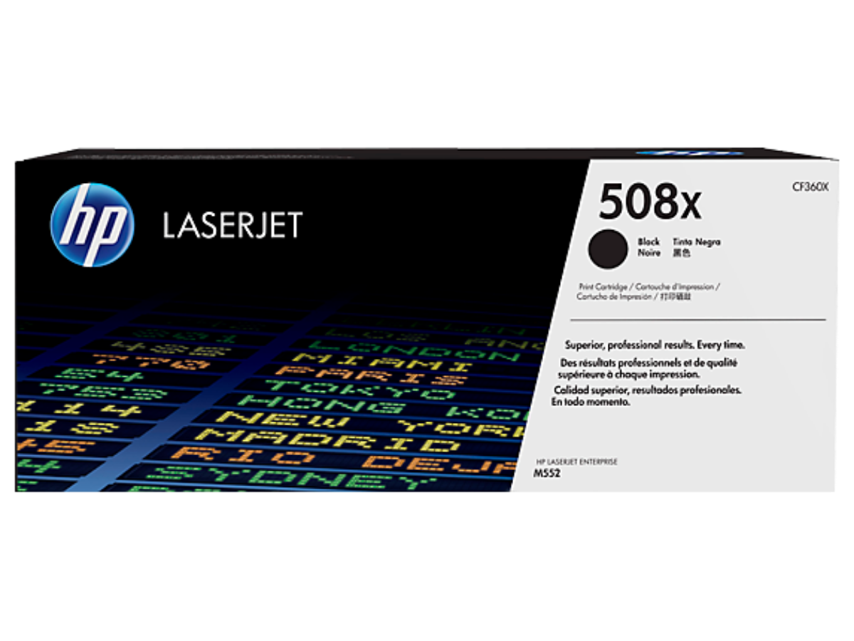 HP 508X High Capacity Black Toner Cartridge - CF360X