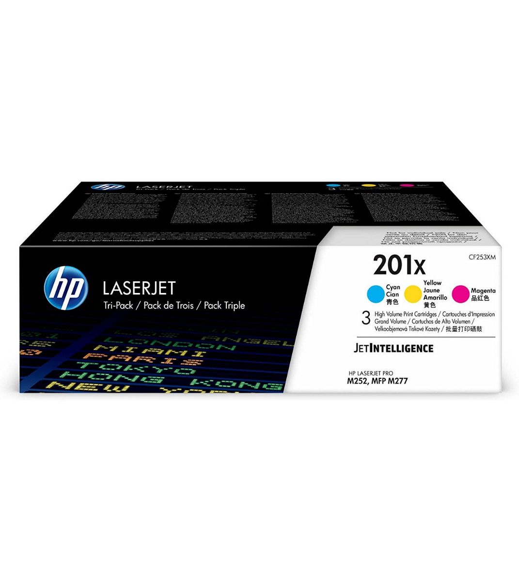 HP 201X High Capacity Colour Toner Cartridge Multipack - CF253XM