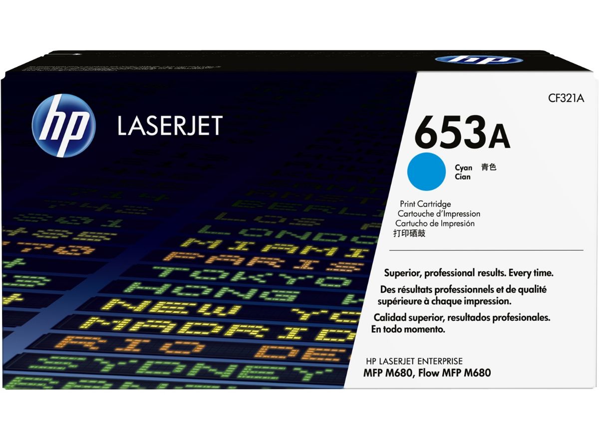 HP 652A Standard Capacity Cyan Toner Cartridge - CF321A