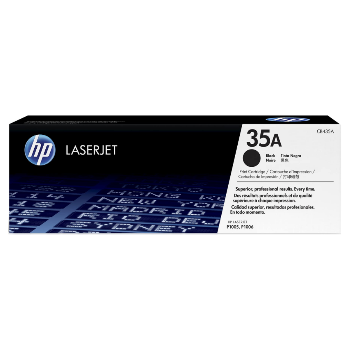 HP 35A Black Standard Capacity Toner Cartridge 1.5K pages for HP LaserJet P1005/P1006 - CB435A