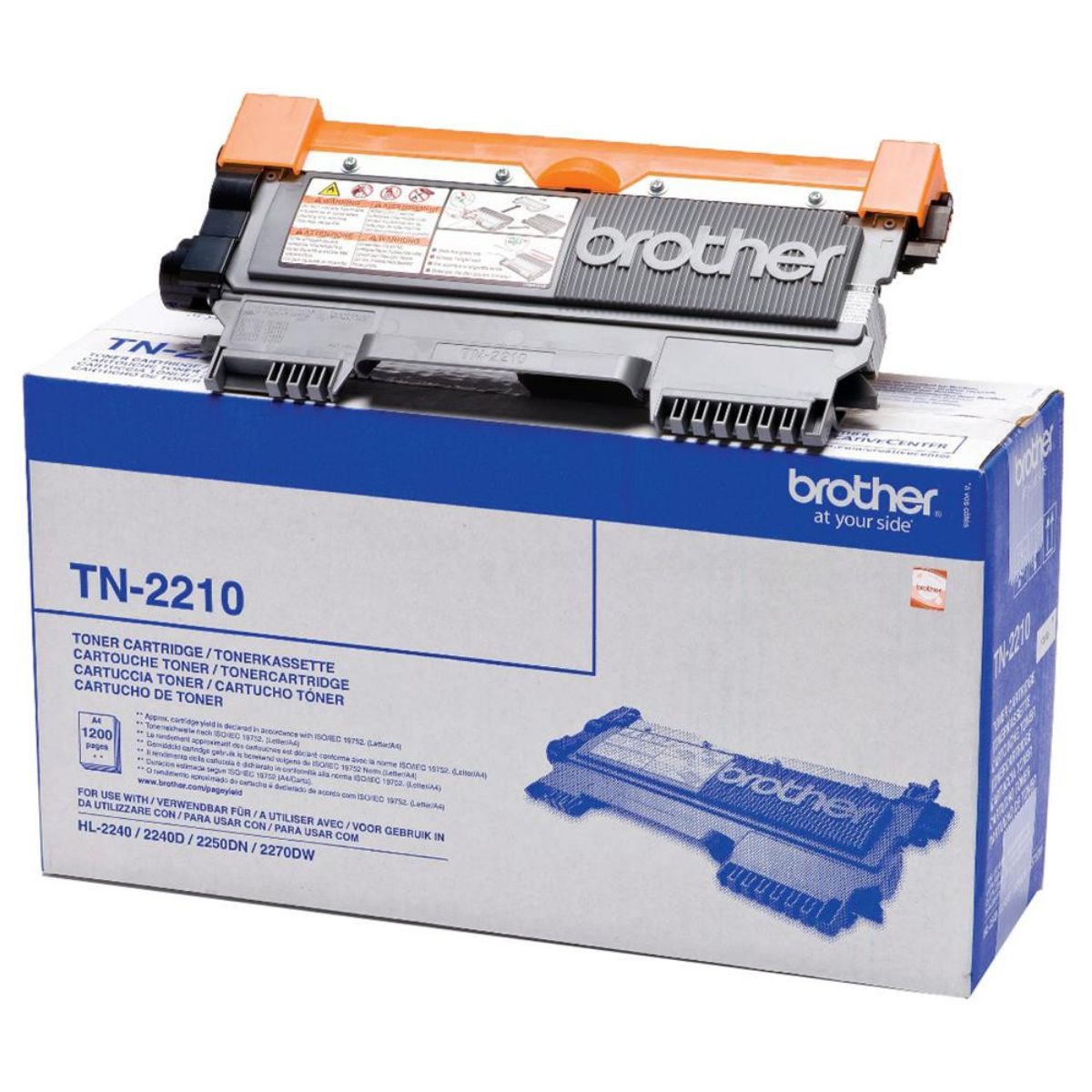 Brother Black Toner Cartridge 1.2k pages - TN2210