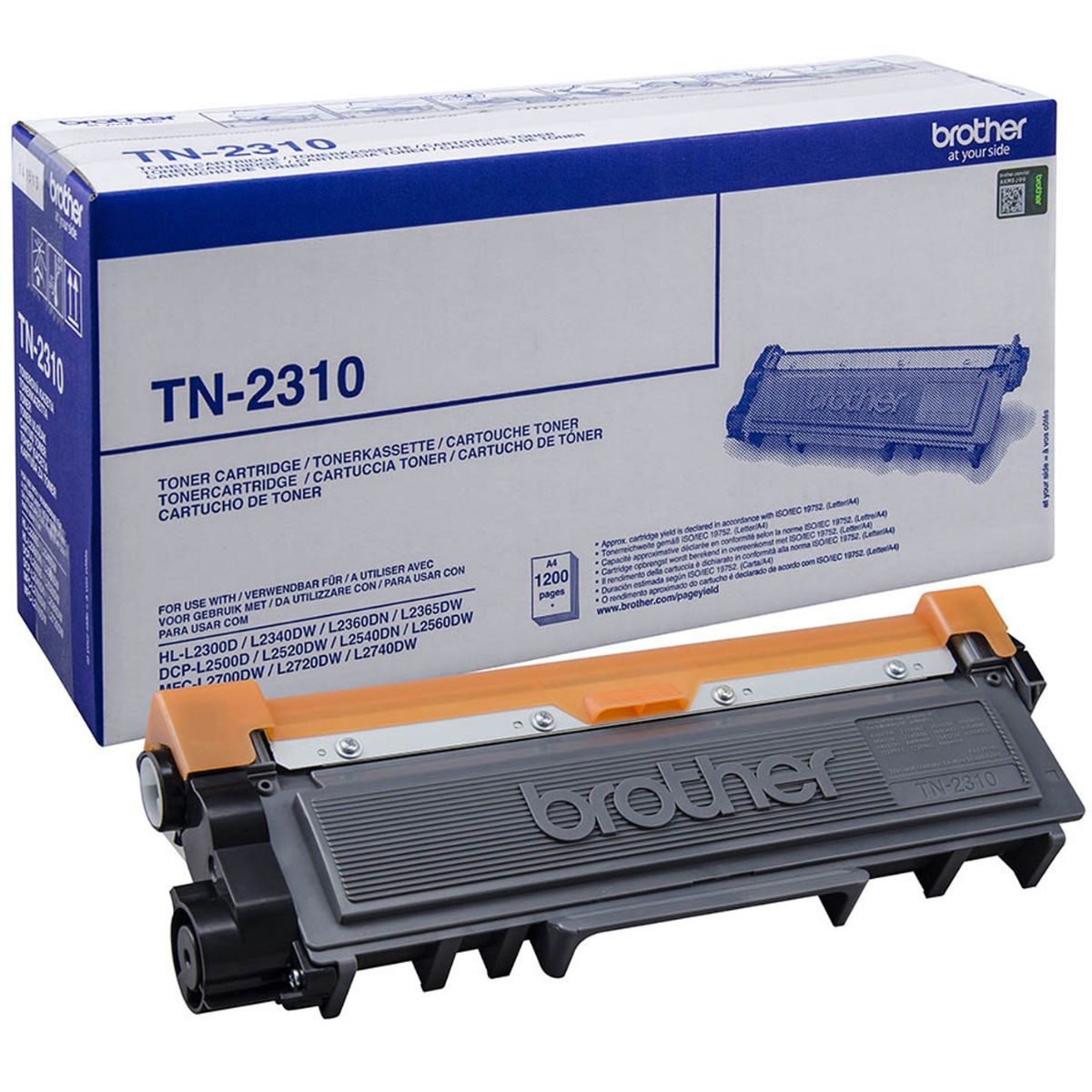 Brother Black Toner Cartridge 1.2k pages - TN2310