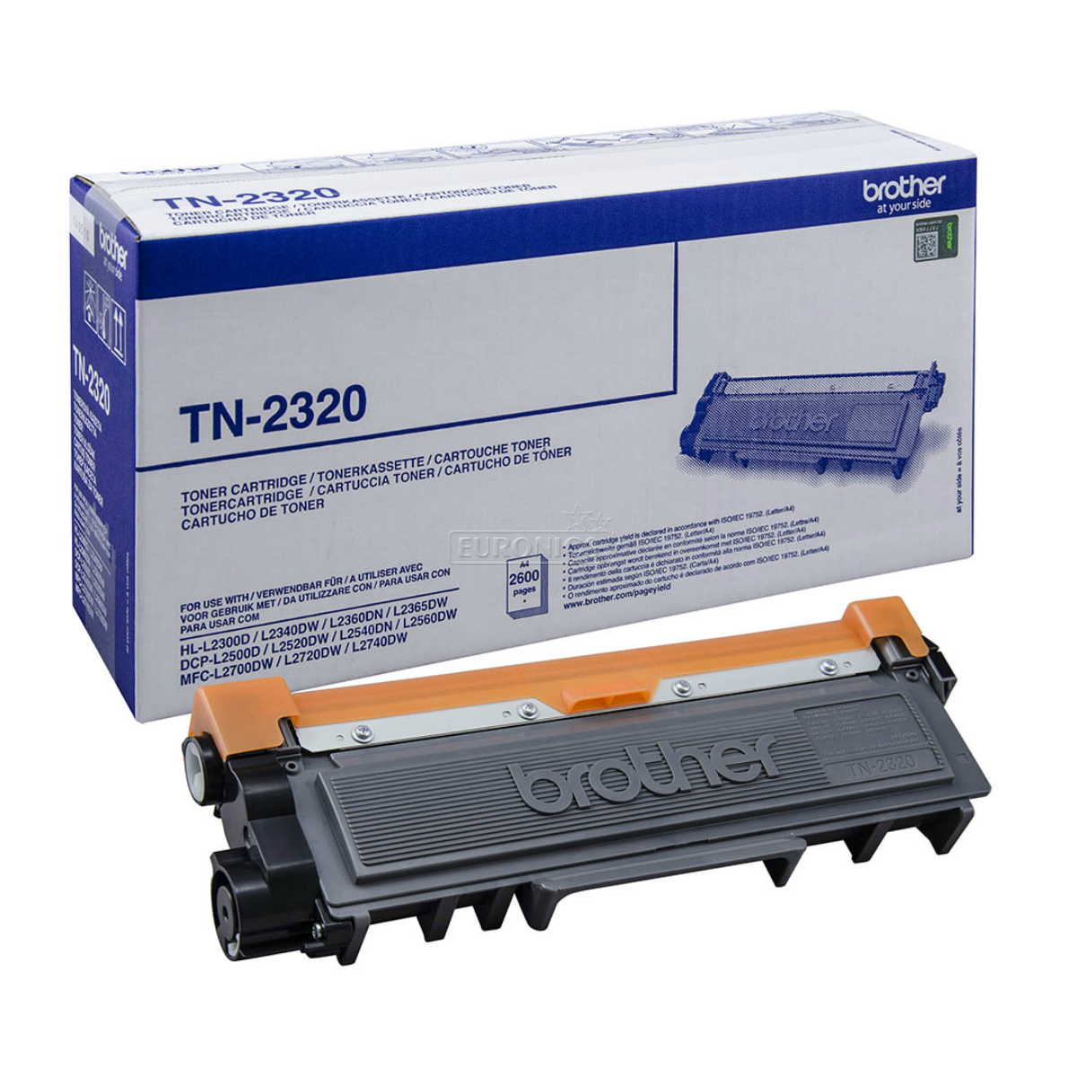 Brother Black Toner Cartridge 2.6k pages - TN2320