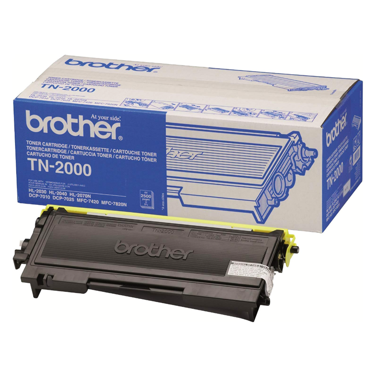 Brother Black Toner Cartridge 2.5k pages - TN2000