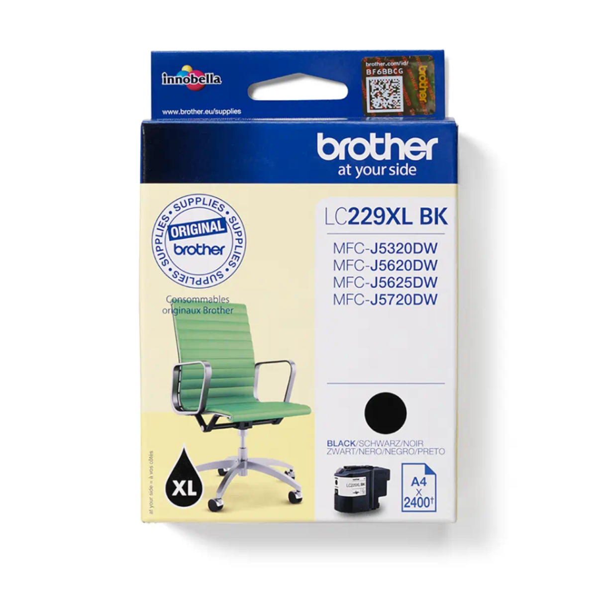 Brother Black High Capacity Ink Cartridge 48ml - LC229XLBK