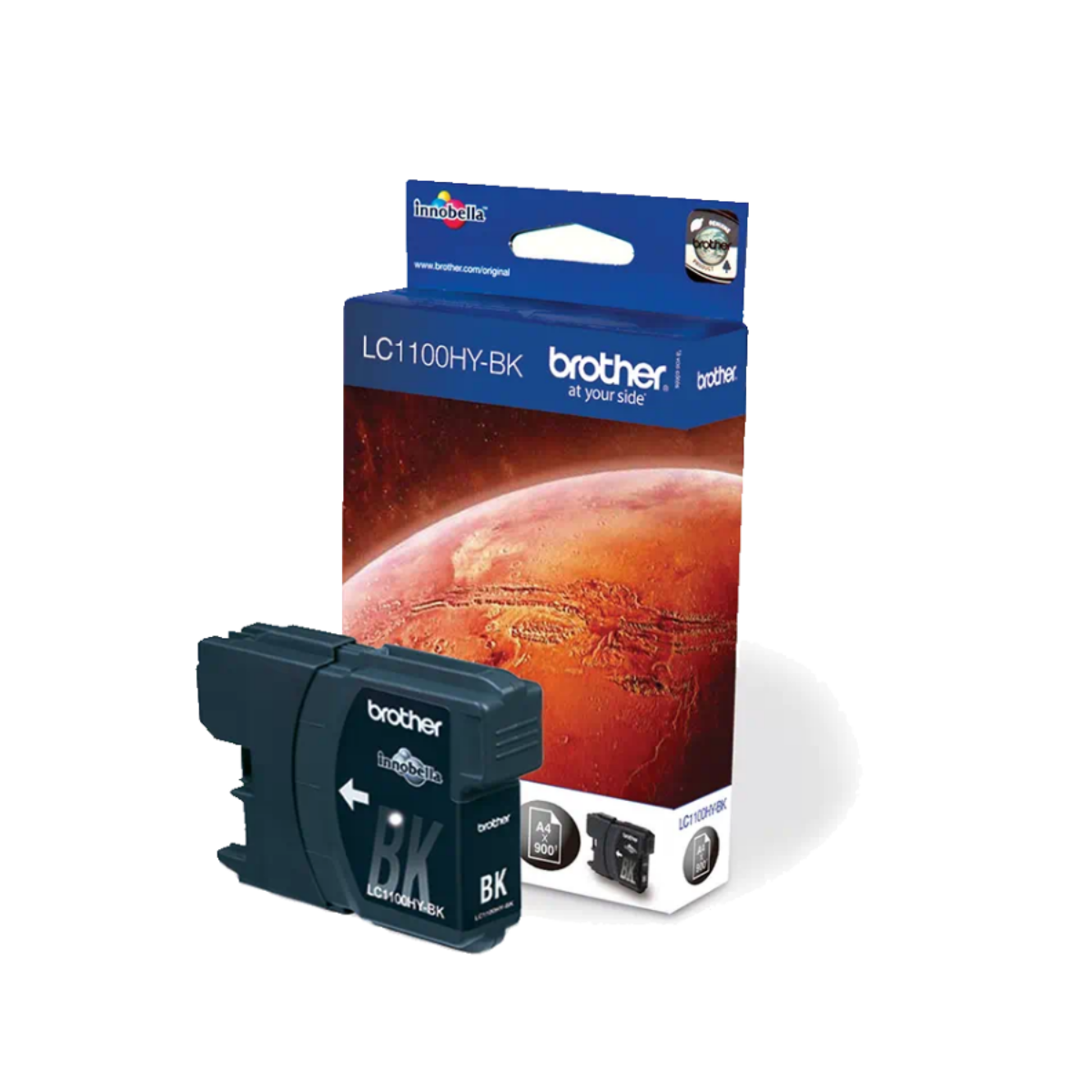 Brother Black High Yield Ink Cartridge 19ml - LC1100HYBK
