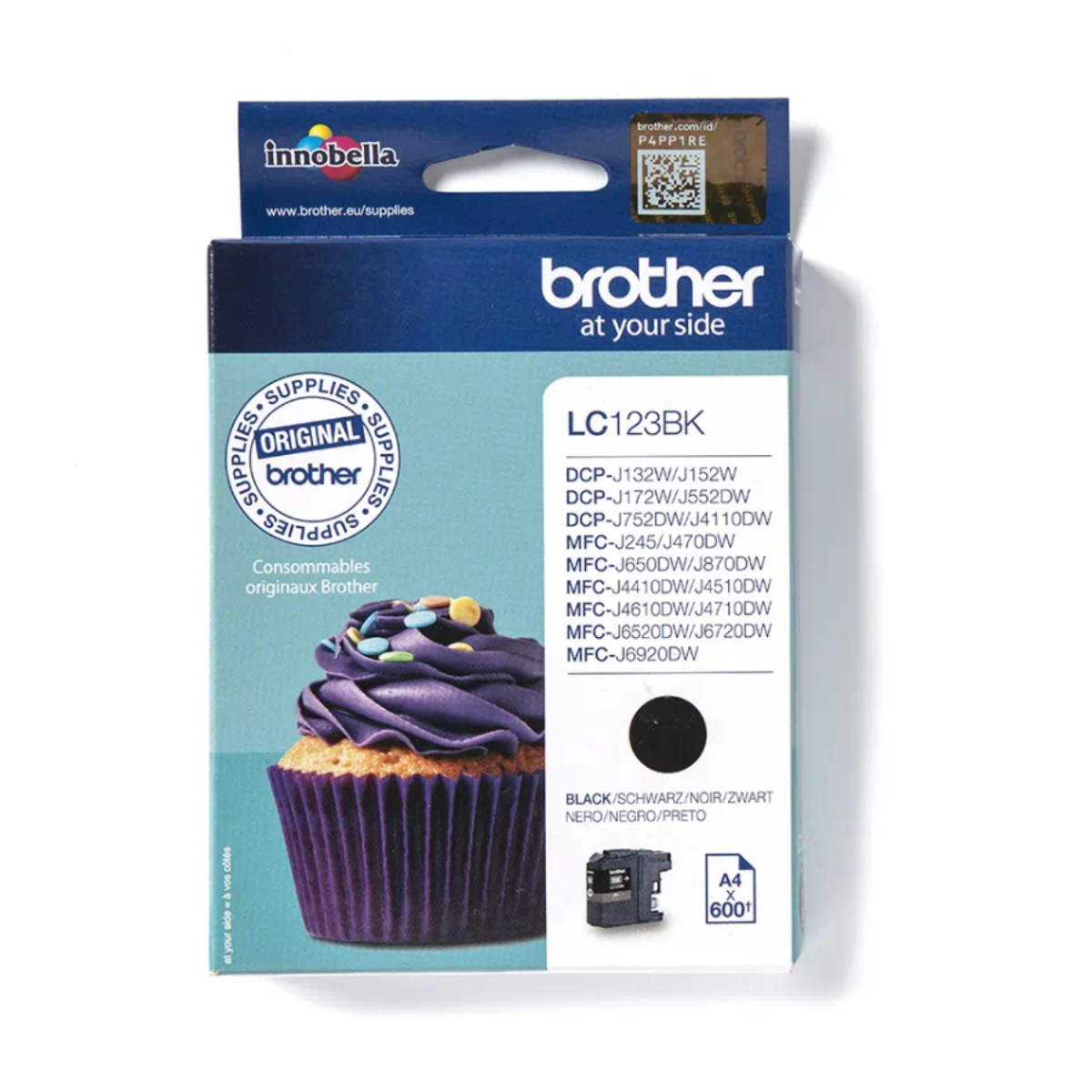 Brother Black Ink Cartridge 11ml - LC123BK