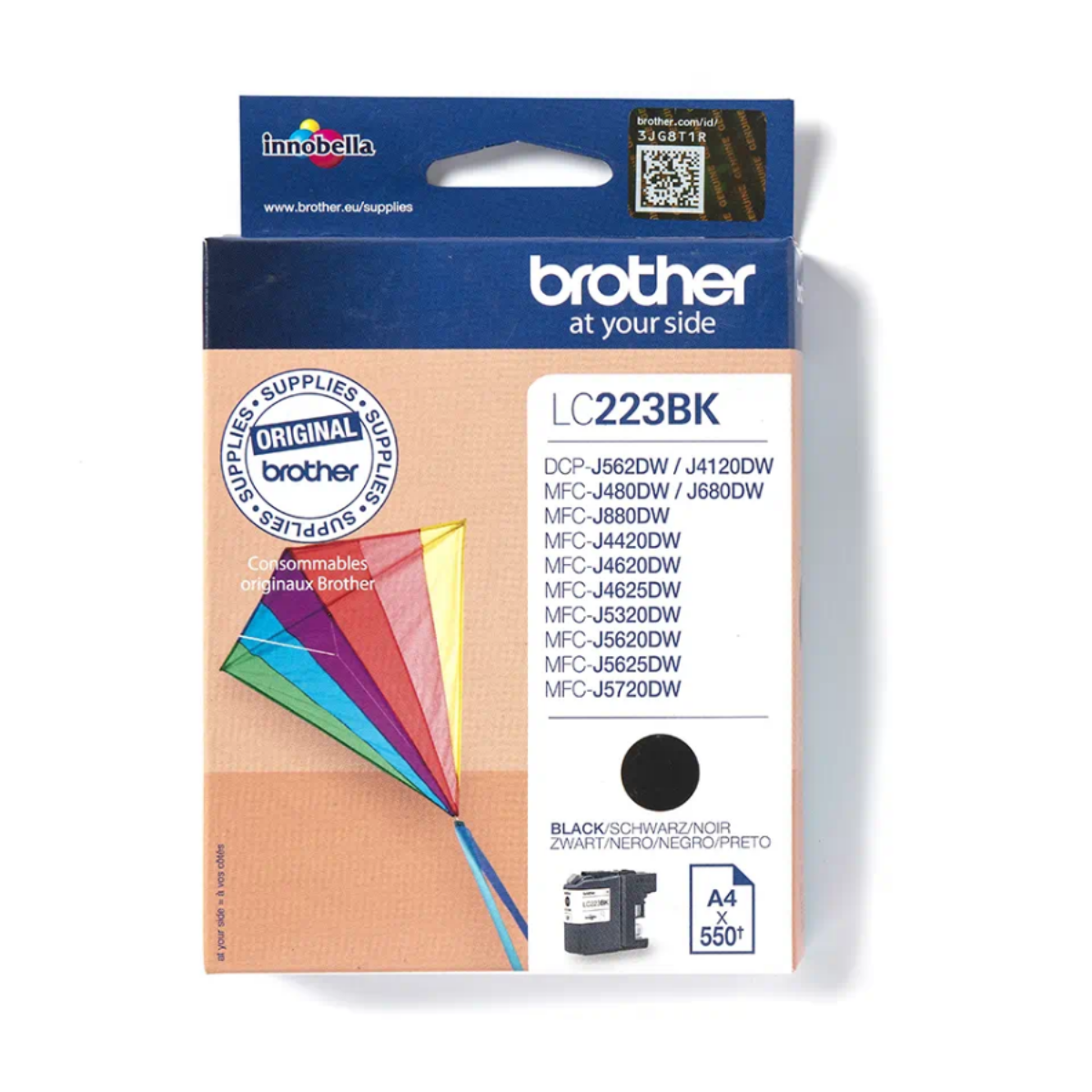 Brother Black Ink Cartridge 12ml - LC223BK