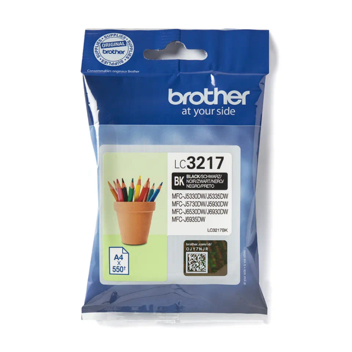 Brother Black Ink Cartridge 15ml - LC3217BK