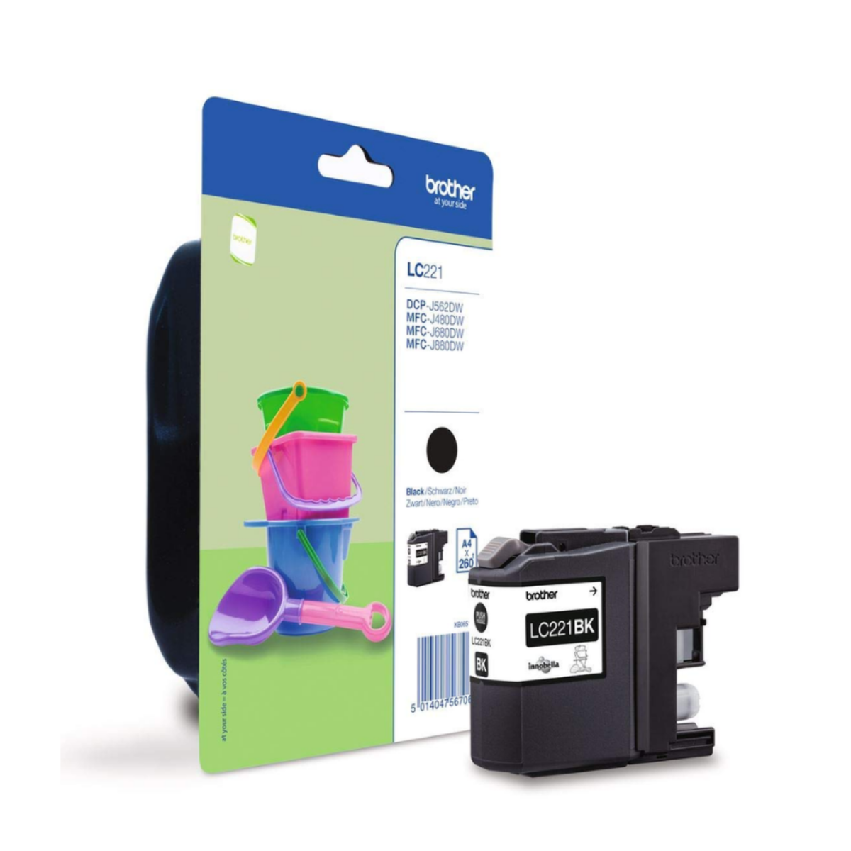 Brother Black Ink Cartridge 7ml - LC221BK