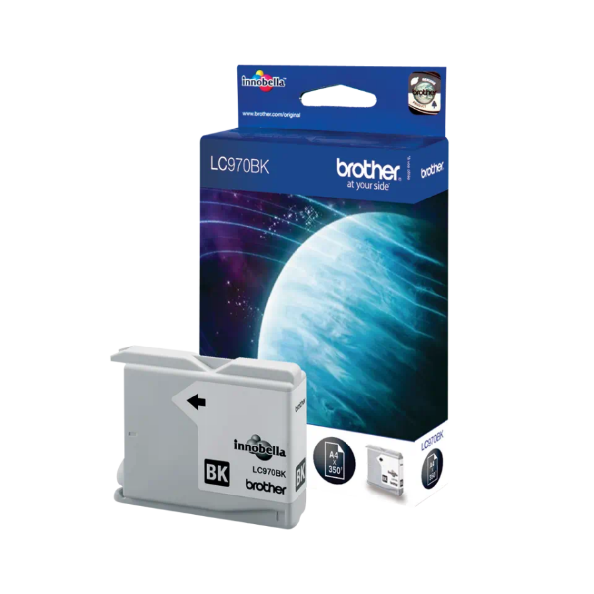 Brother Black Ink Cartridge 9ml - LC970BK