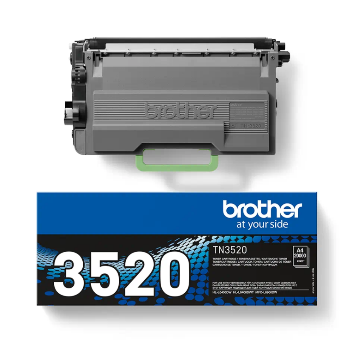 Brother Black Toner Cartridge 20k pages - TN3520