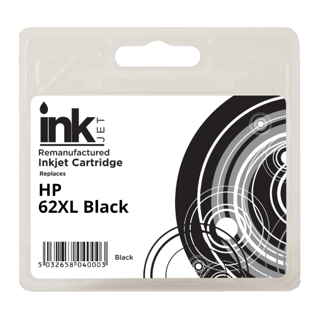 Picture of Remanufactured HP 62XL High Capacity Black Ink Cartridge