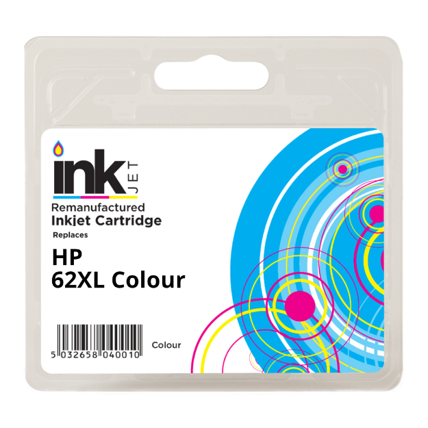 Picture of Remanufactured HP 62XL High Capacity Colour Ink Cartridge