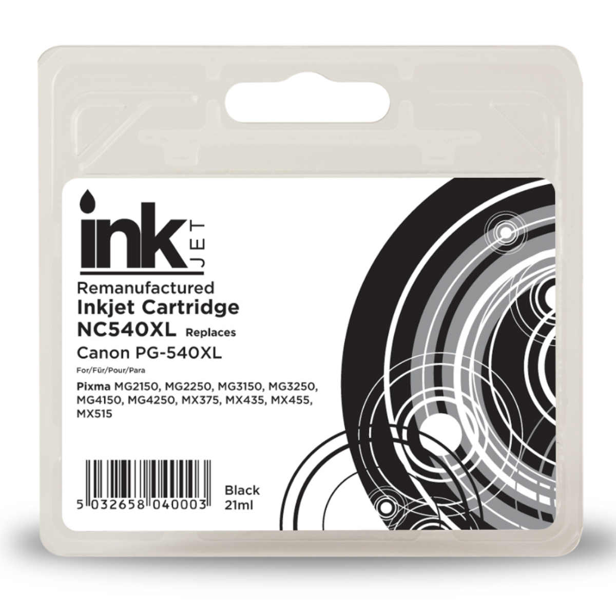 Remanufactured Canon Pixma MG2200 Series High Capacity Black Ink Cartridge