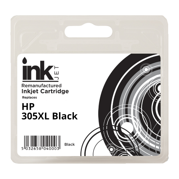 Picture of Remanufactured HP 305XL High Capacity Black Ink Cartridge