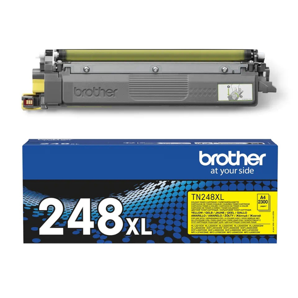 Genuine Brother TN248 High Capacity Yellow Toner Cartridge