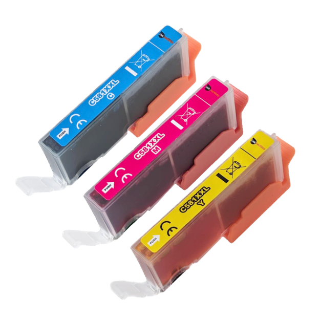Picture of Compatible Canon CLI-581 Colour Multipack (3 Pack) Ink Cartridges