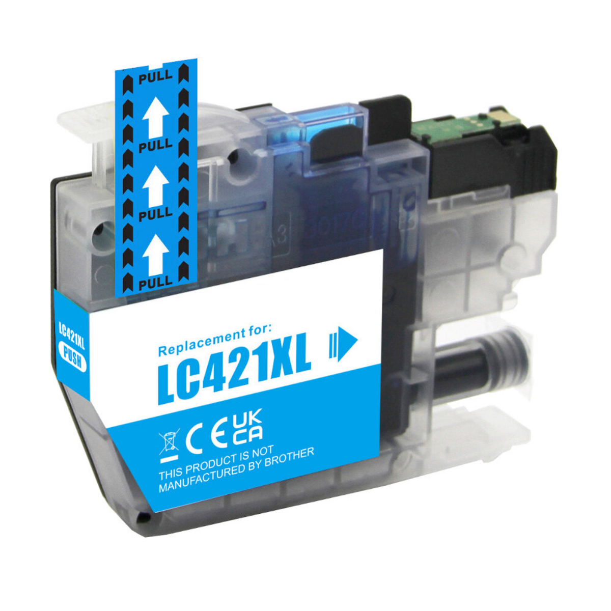 Compatible Brother LC421XL High Capacity Cyan Ink Cartridge