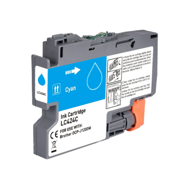Picture of  Compatible Brother LC424 Cyan Ink Cartridge