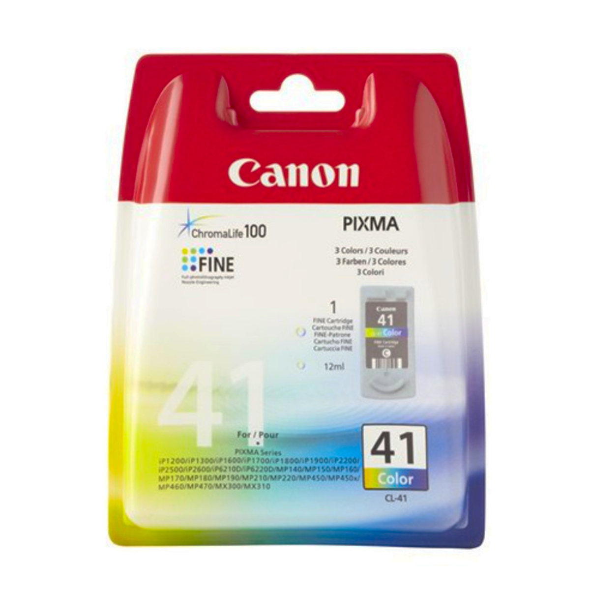 Canon CL-41 Standard Capacity Colour Ink Cartridge 12ml - 0617B001