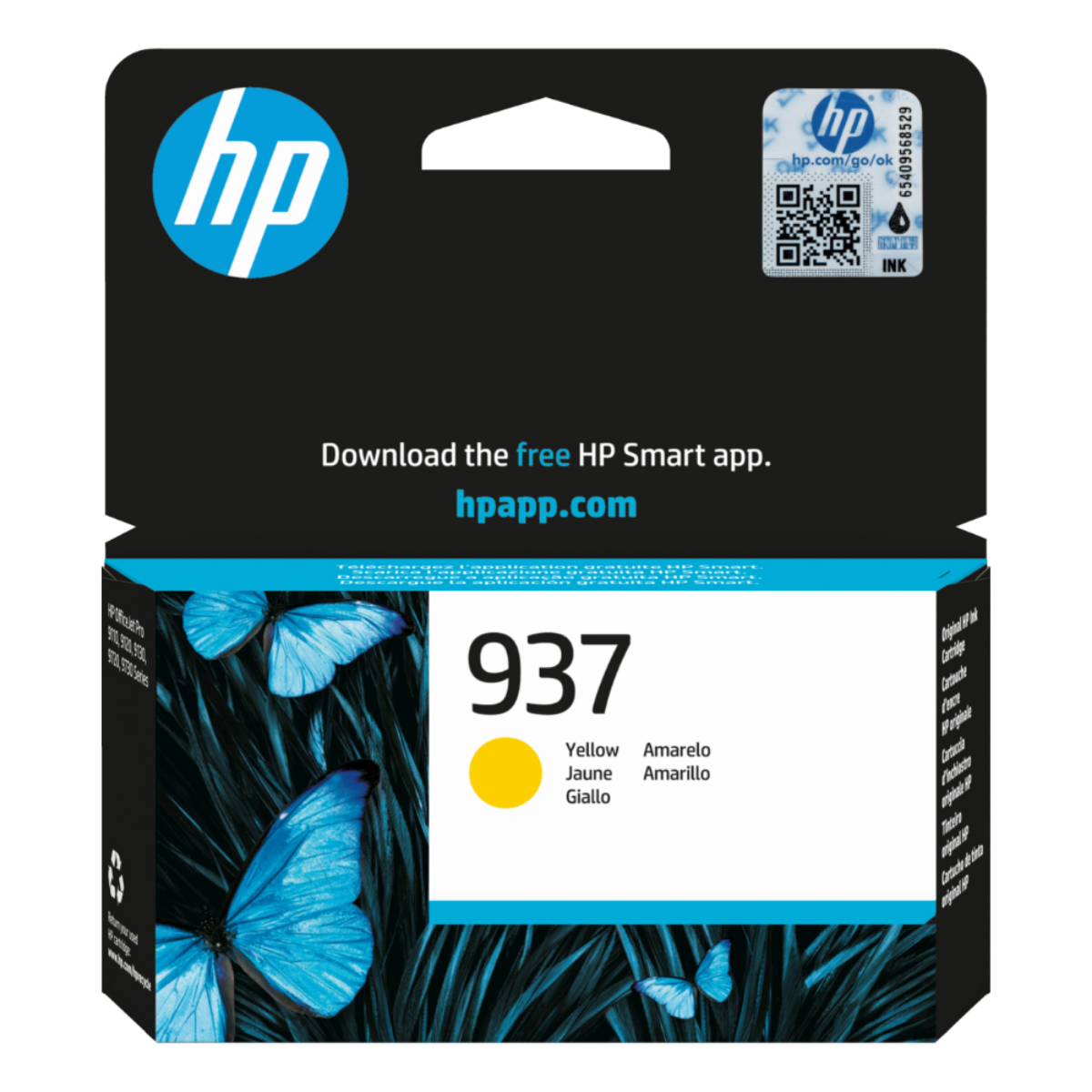 OEM HP 937 Yellow Ink Cartridge