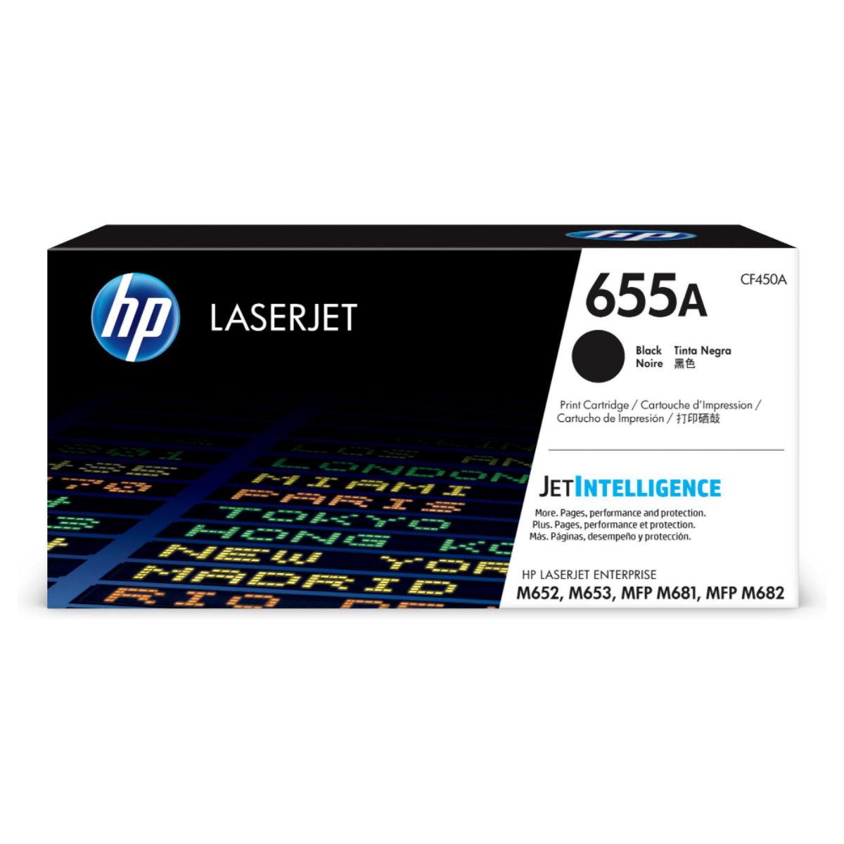 HP 655A Standard Capacity Black Toner Cartridge - CF450A