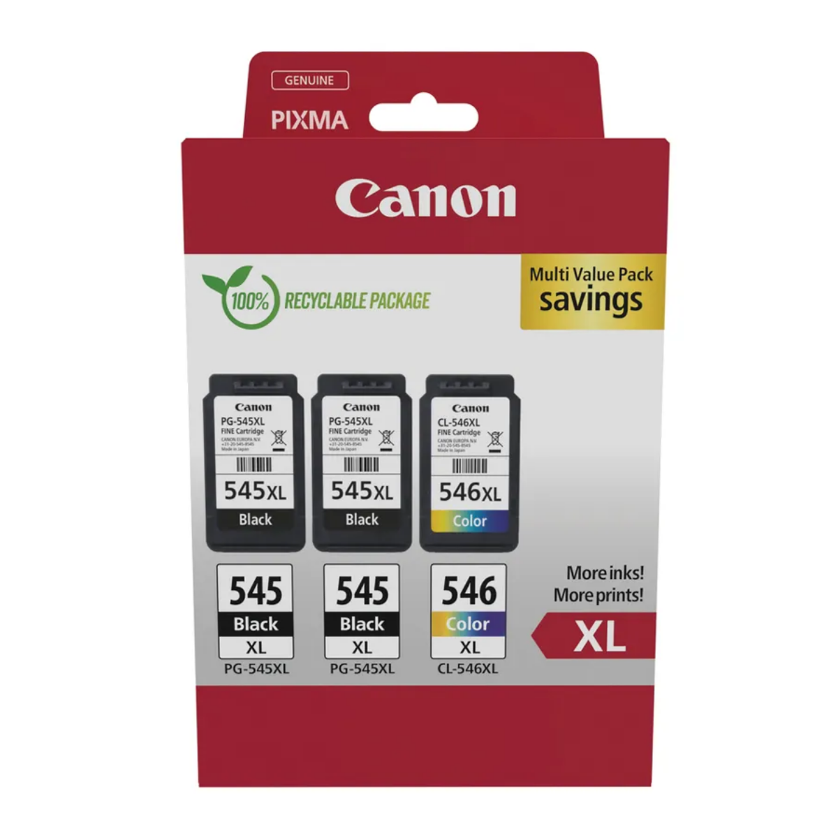 OEM Canon Pixma TR4550 High Capacity Combo (3 Pack) Ink Cartridges
