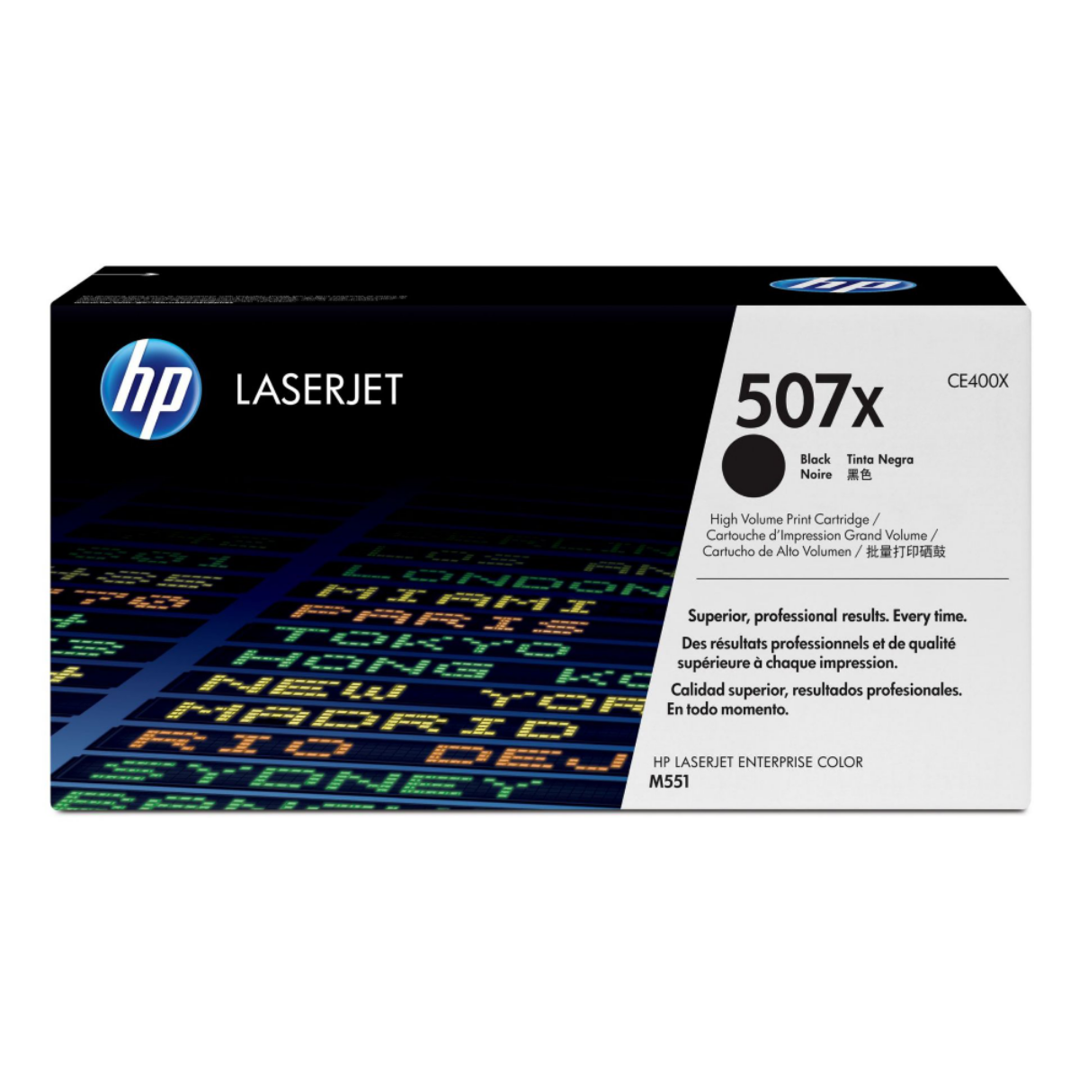 HP 507X High Yield Black Toner Cartridge - CE400X