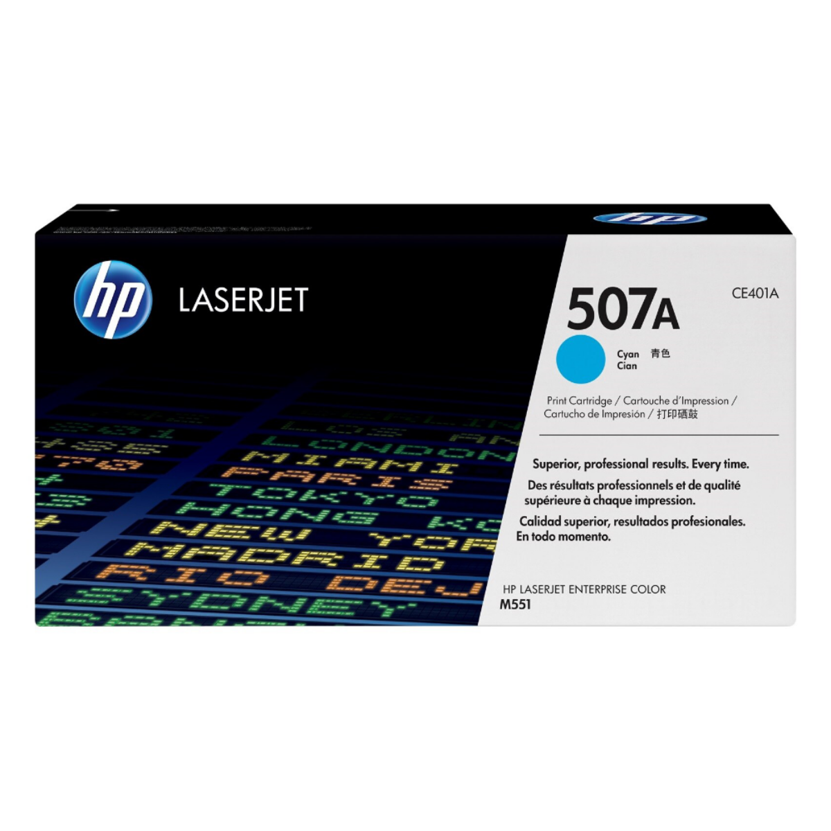 HP 507A Standard Capacity Cyan Toner Cartridge - CE401A