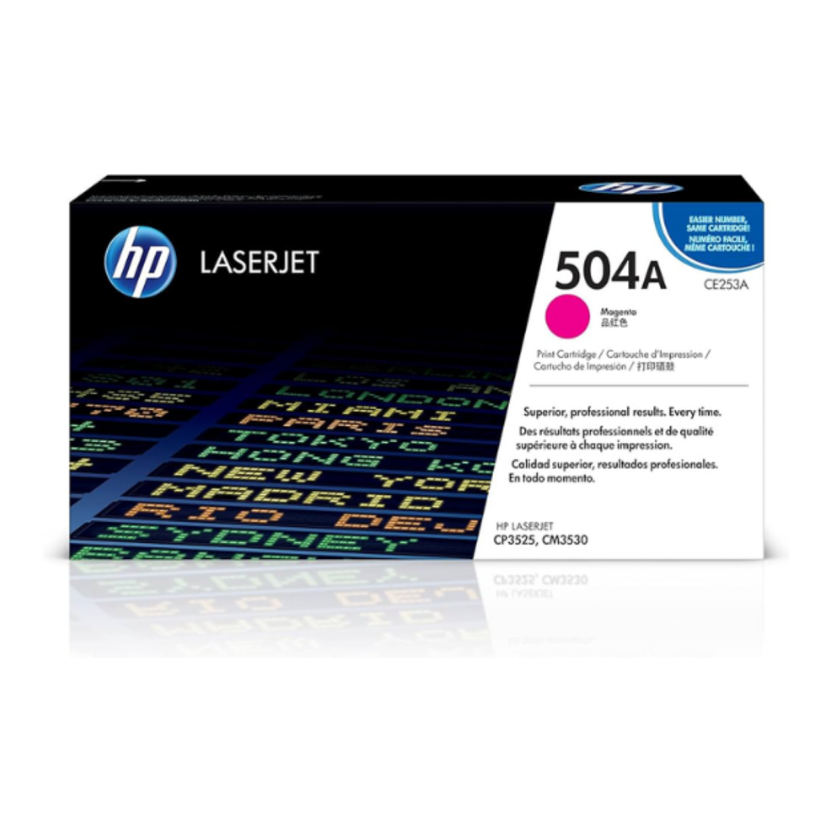 HP 504A Magenta Standard Capacity Toner 7K pages for HP Color LaserJet CM3530/CP3525 - CE253A