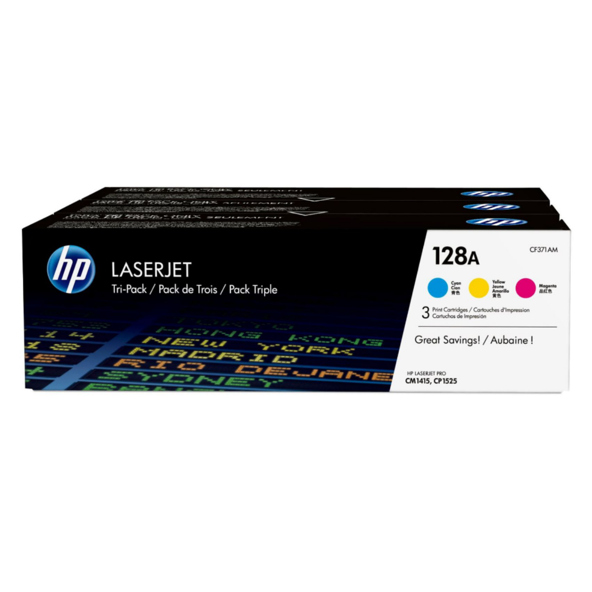 HP 128A Standard Capacity Colour Toner Cartridge Multipack - CF371AM