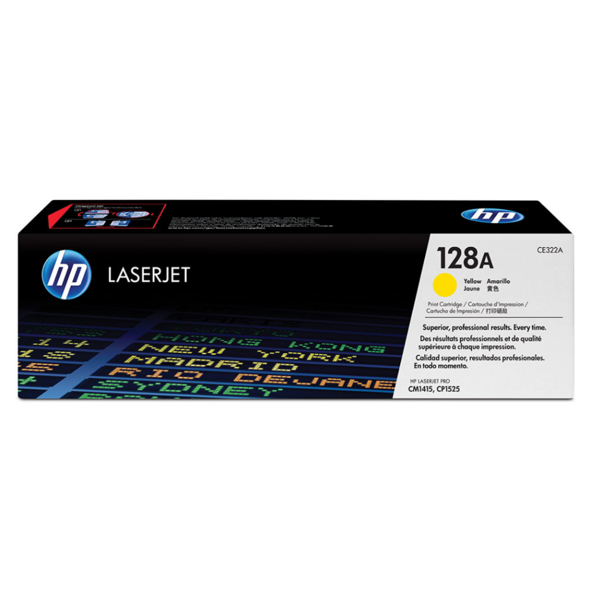 HP 128A Standard Capacity Yellow Toner Cartridge - CE322A
