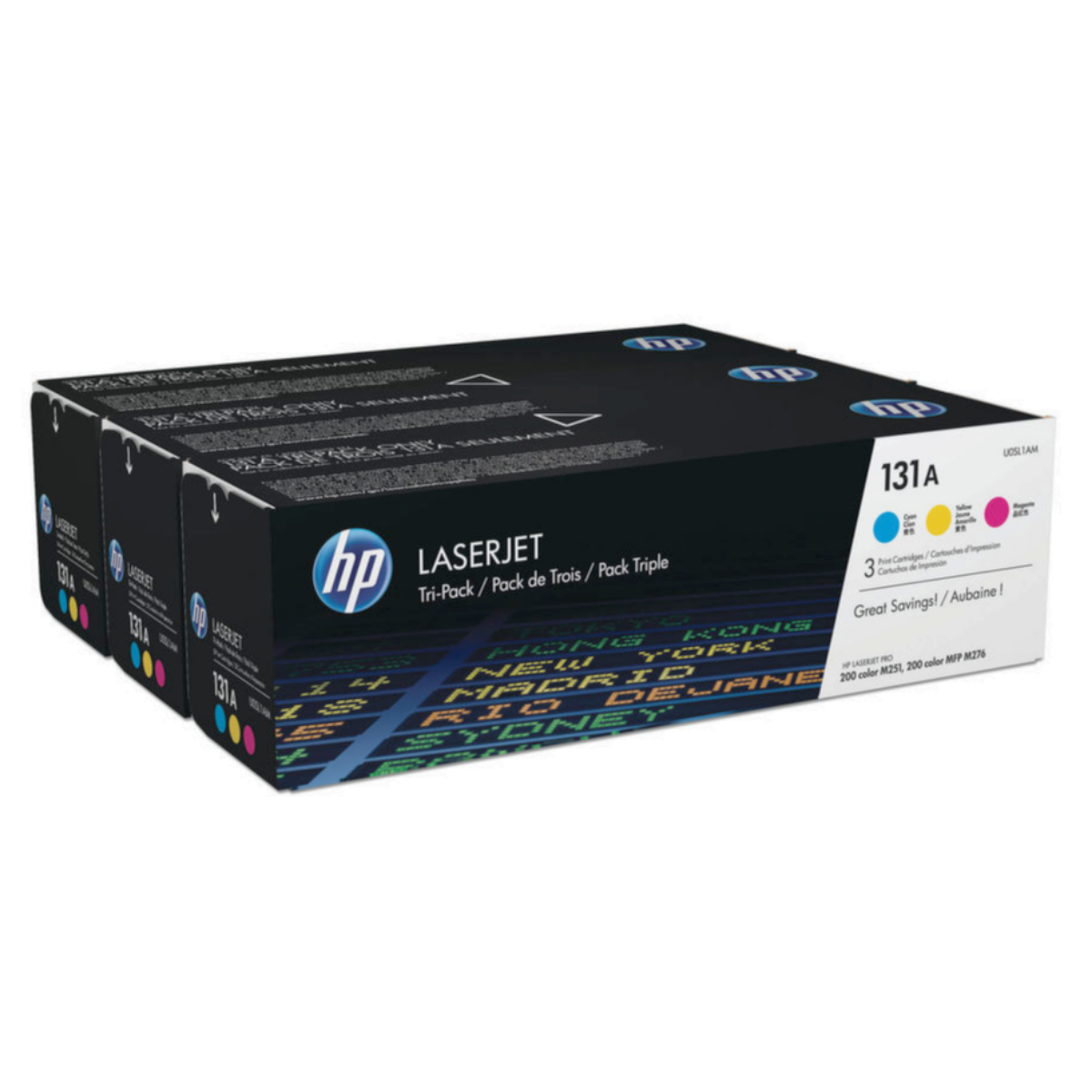 HP 131A Standard Capacity Colour Multipack Toner Cartridges - U0SL1AM