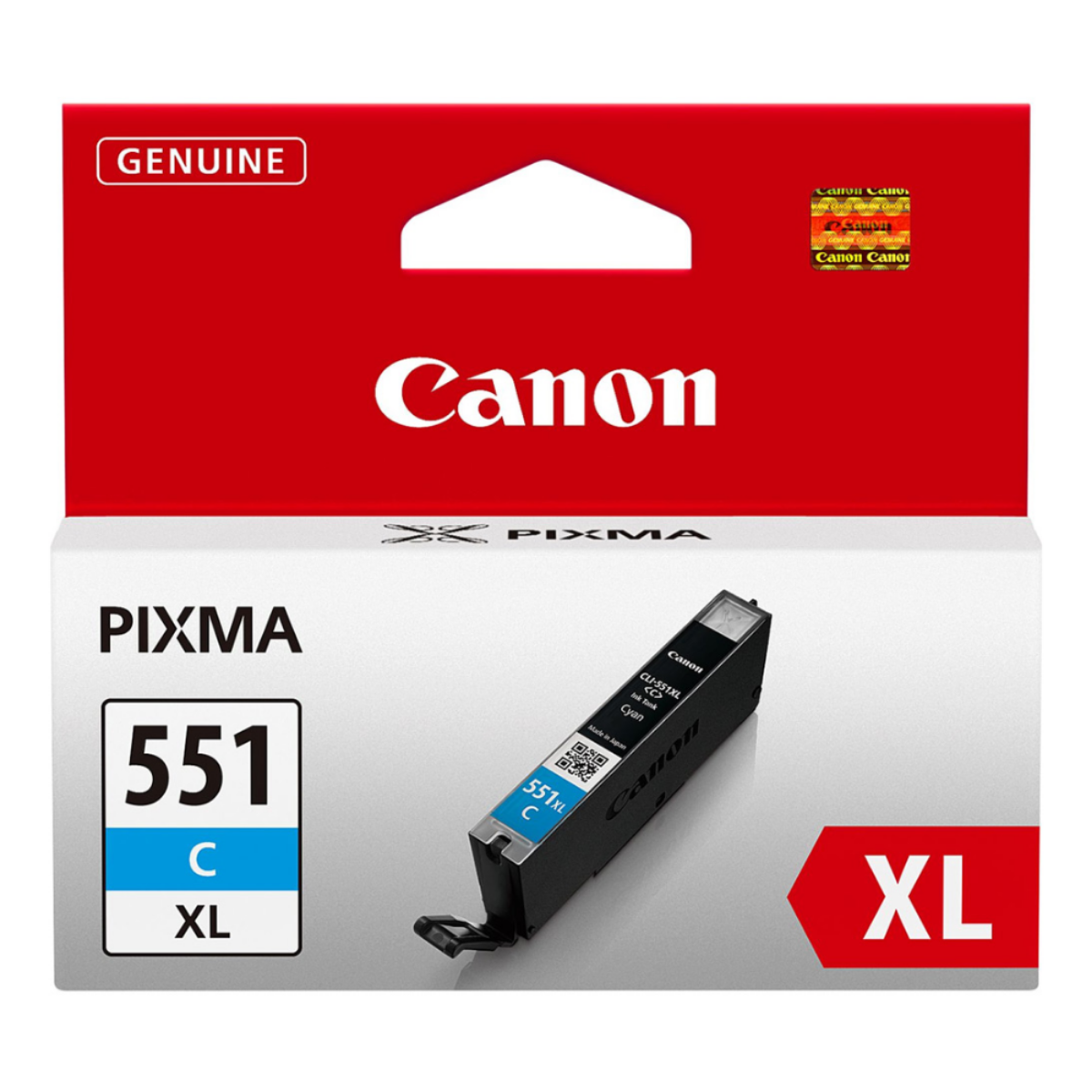 Canon CLI-551XL Cyan High Yield Ink Cartridge 11ml - 6444B001