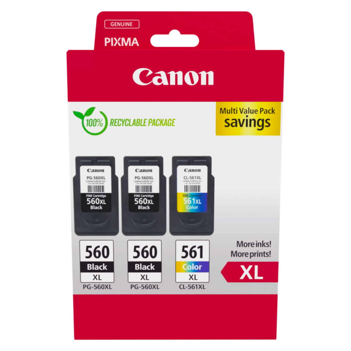 OEM Canon Pixma TS5352 High Capacity Combo (3 Pack) Ink Cartridges