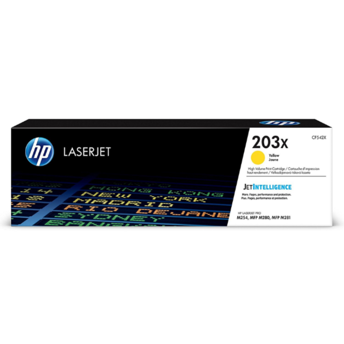 OEM HP 203X High Capacity Yellow Toner Cartridge - CF542X