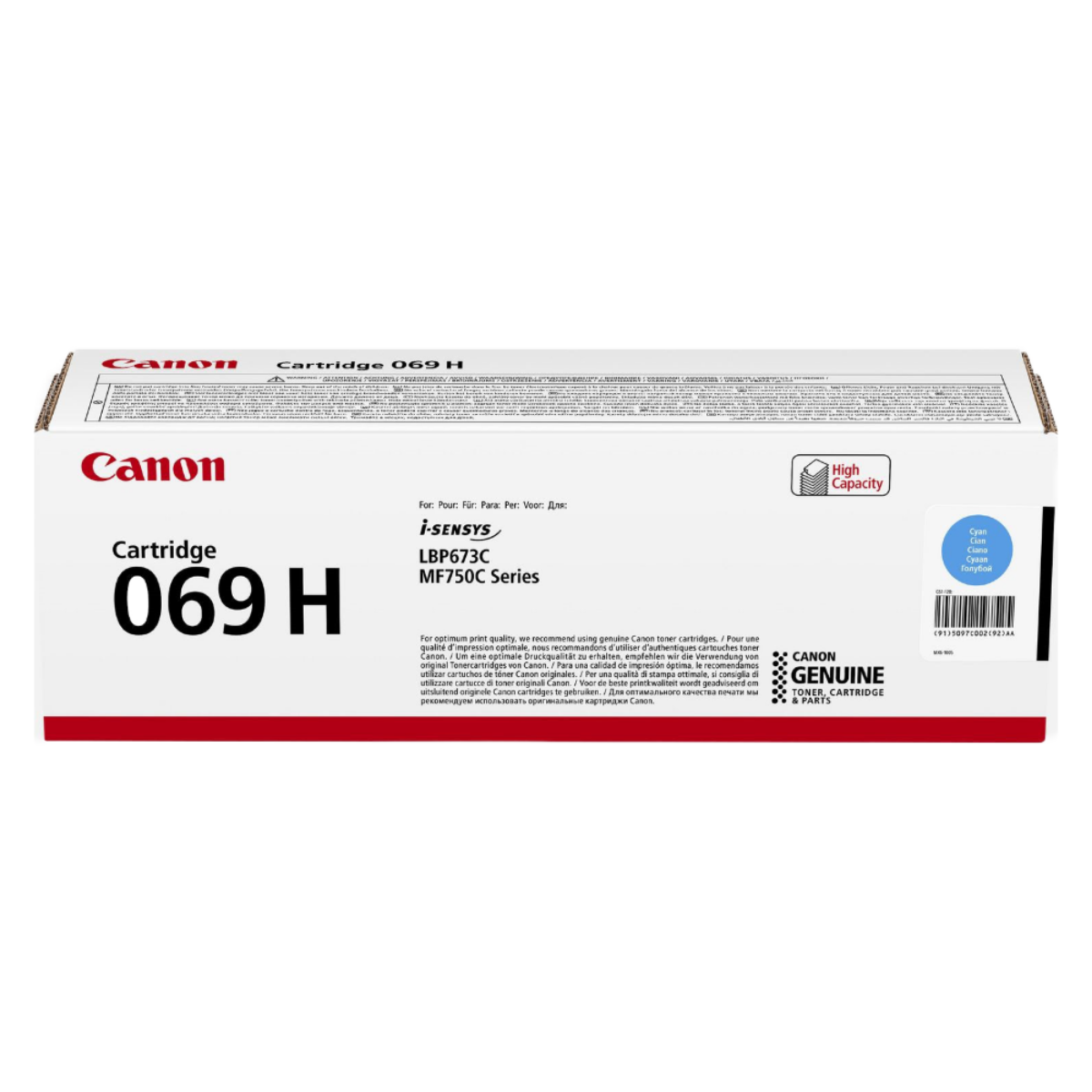 Genuine 069H High Capacity Cyan Toner Cartridge